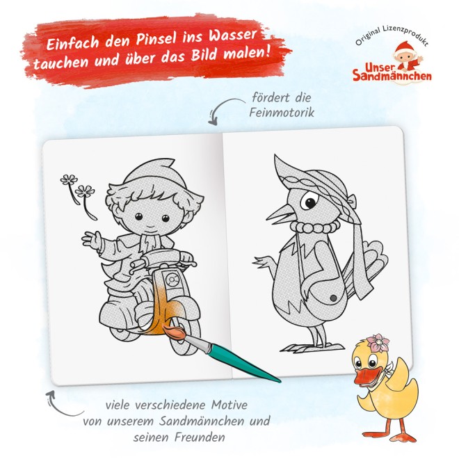 UNSER SANDMÄNNCHEN Zaubermalbuch