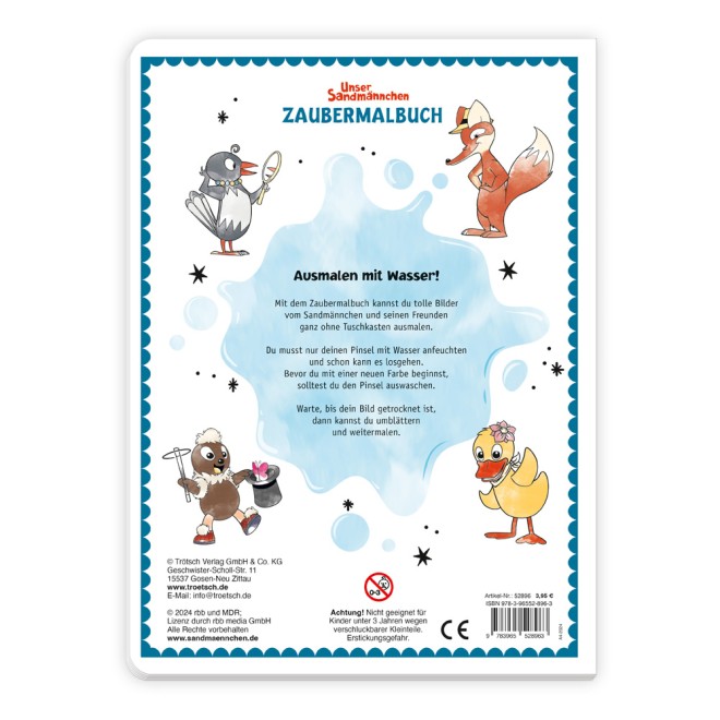 UNSER SANDMÄNNCHEN Zaubermalbuch
