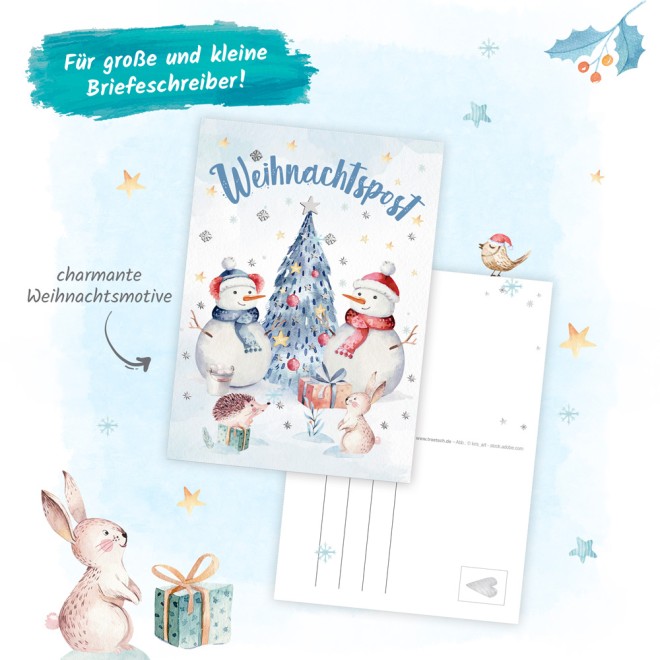 Postkartenbuch "Winterwald"
