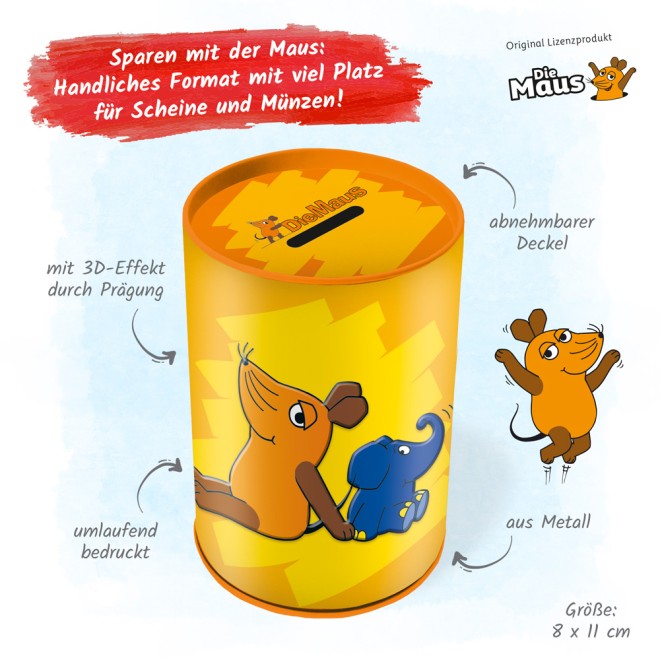 DIE MAUS Spardose "Maus & Elefant"
