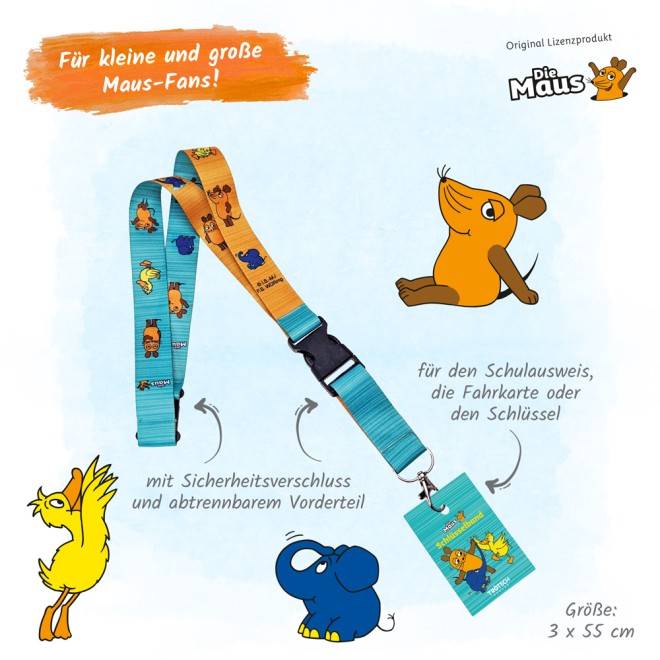 DIE MAUS Schlüsselband "Maus"