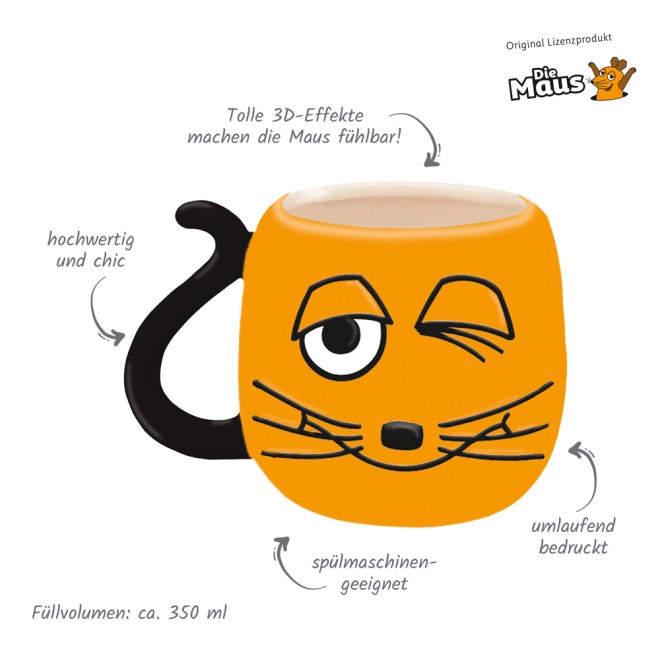 DIE MAUS 3D Zwinkertasse