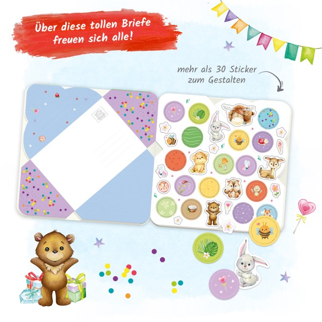 Briefpapierbuch Meine ersten Briefe "Waldfreunde"