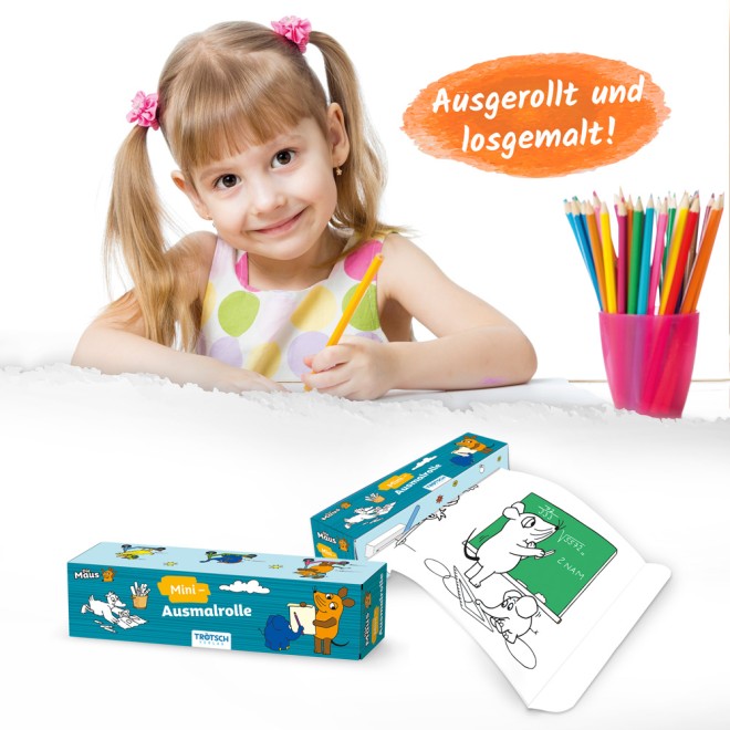 Die Maus Mini-Ausmalrolle