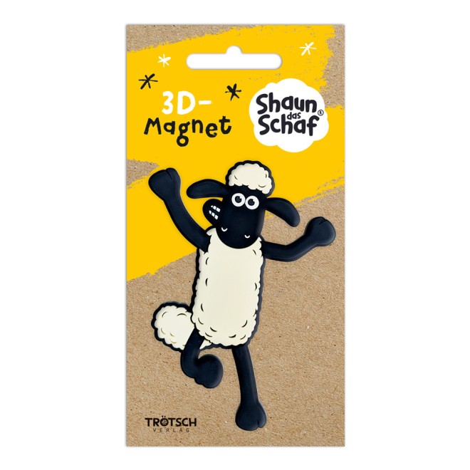 Shaun das Schaf 3D-Magnet stehend