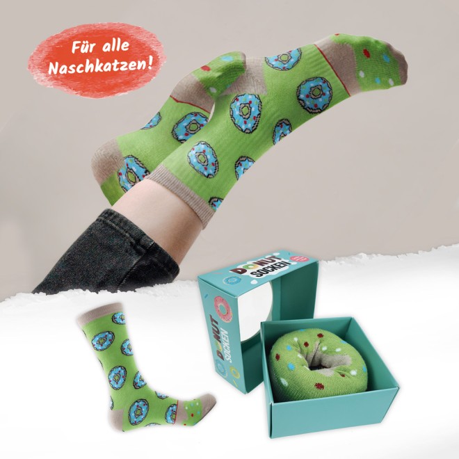 Socken Donut -grün-
