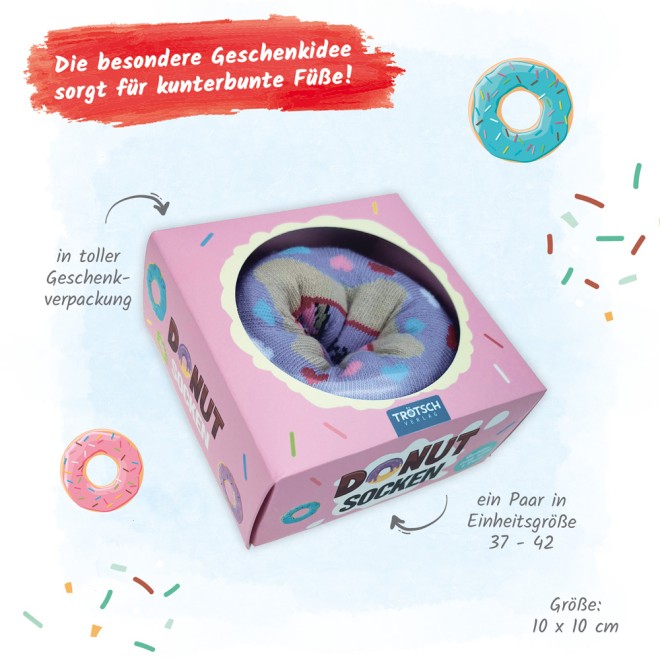 Socken Donut -rosa-