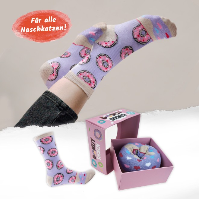 Socken Donut -rosa-