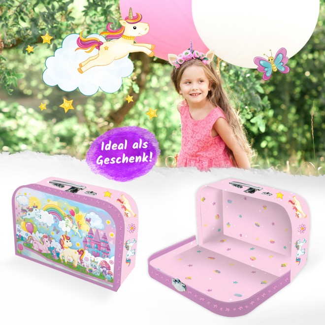 Kinderkoffer groß "Einhornwelt"