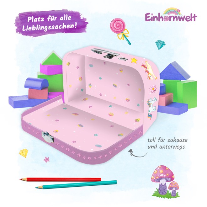 Kinderkoffer groß "Einhornwelt"