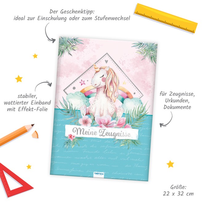 Zeugnismappe EINHORN