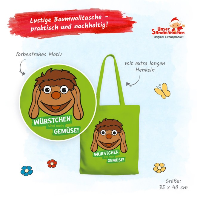 Unser Sandmännchen Stoffbeutel "Moppi"