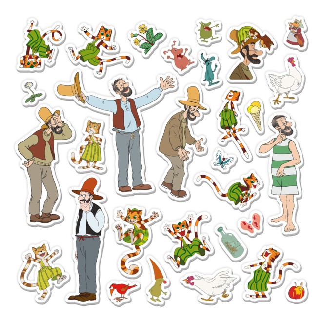 Pettersson und Findus Soft-Sticker