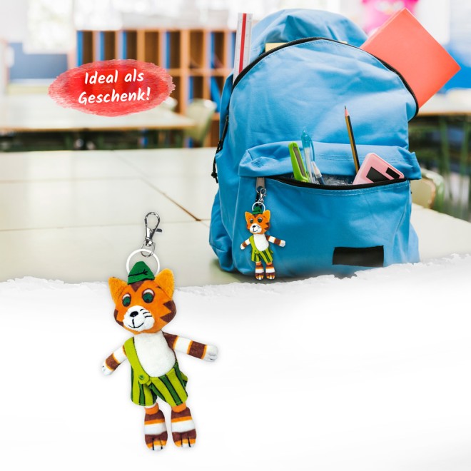 Pettersson und Findus Schlüsselanhänger aus Plüsch "Findus"