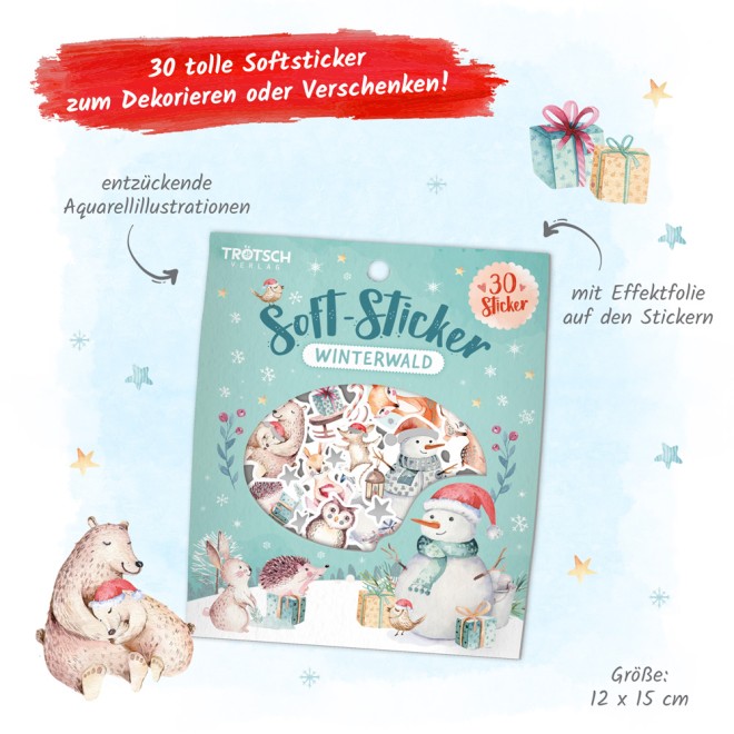 Soft-Sticker "Winterwald"