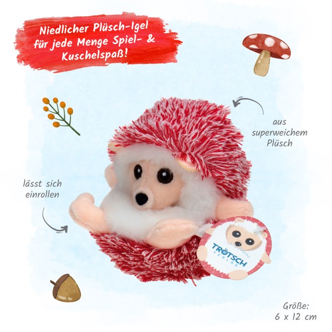 Plüschigel rot