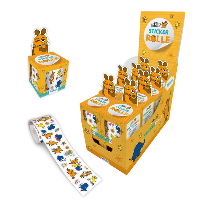 Die Maus Stickerrolle