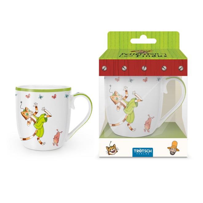 Pettersson und Findus Kindertasse Porzellan Findus