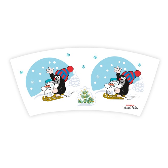 Der kleine Maulwurf Kindertasse Porzellan Winter Maulwurf