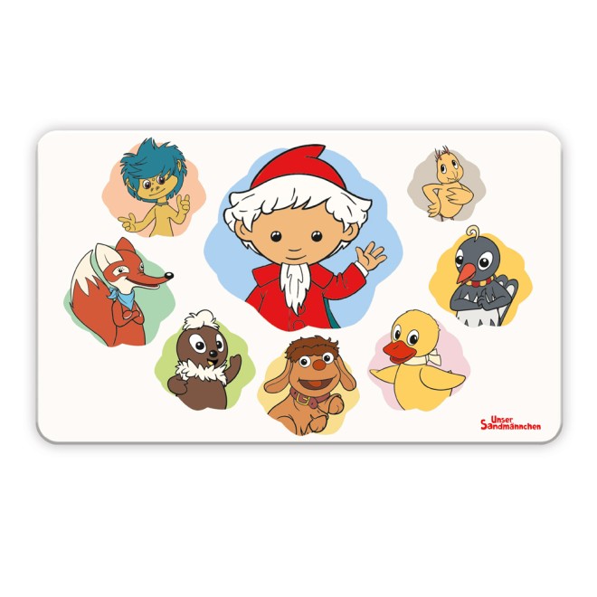 Unser Sandmännchen Frühstücksbrettchen Sandmännchen und Freunde