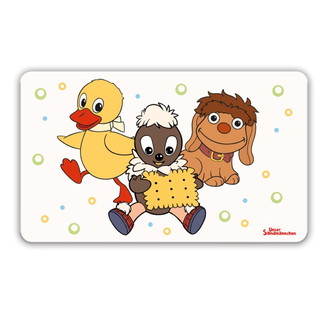 Unser Sandmännchen Frühstücksbrettchen Drei Freunde