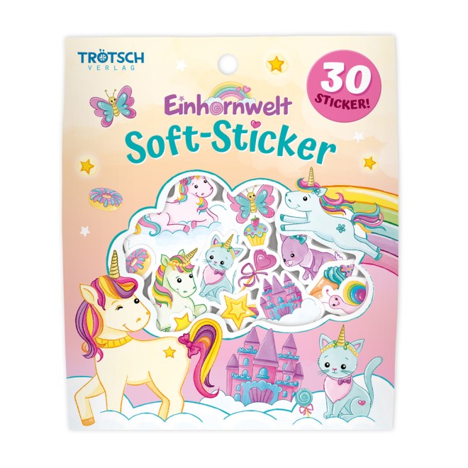 Soft-Sticker Einhornwelt