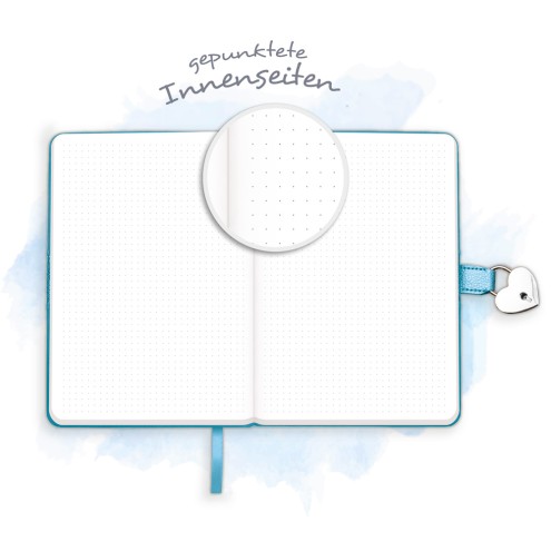 Tagebuch matt & shiny blau