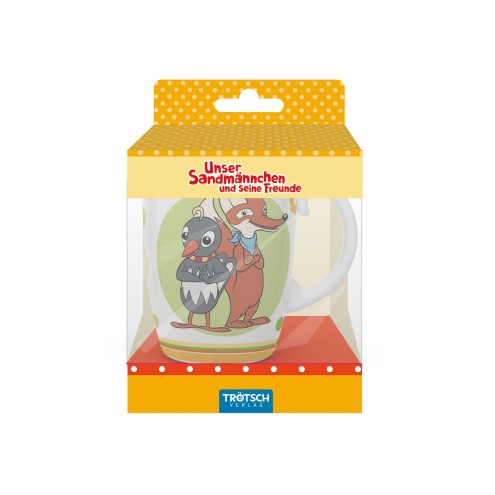 UNSER SANDMÄNNCHEN Kindertasse "Fuchs & Elster"