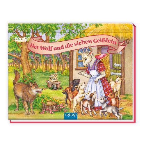 Märchenbuch/Pop-up-Buch "Der Wolf und die sieben Geißlein"