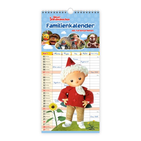 Unser Sandmännchen Familienkalender 2027