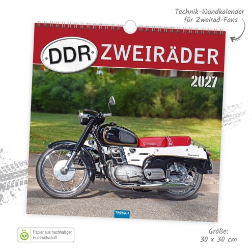 Technikkalender DDR-Zweiräder 2027