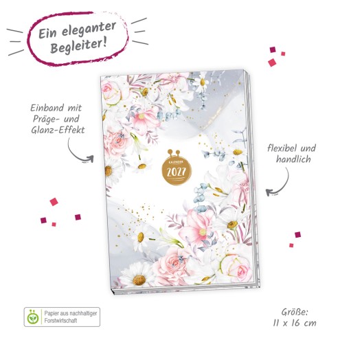 Taschenkalender A6 Vintage 2027