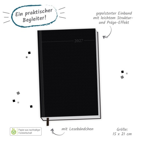 Buchkalender A5 2027