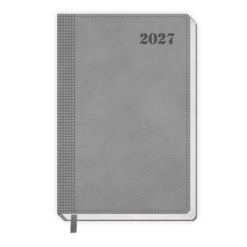 Buchkalender A5 Grau 2027