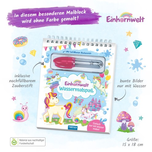 Wassermalspaß "Einhornwelt"
