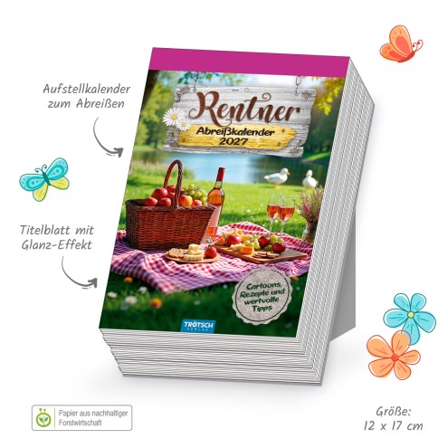 Abreißkalender Rentner 2027