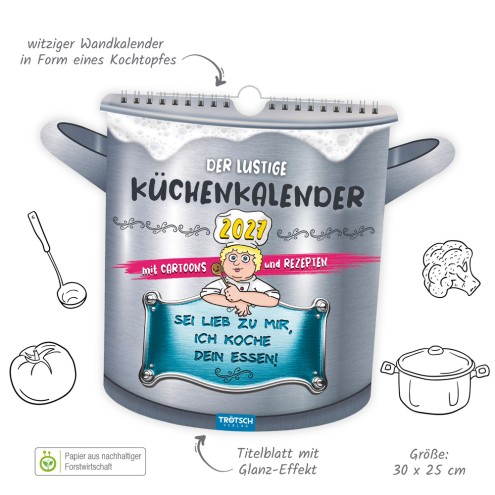 Der lustige Küchenkalender 2027