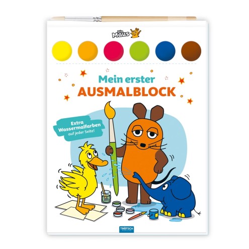 DIE MAUS Ausmalblock Farbpalette