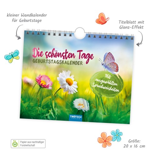 Geburtstagskalender "Die schönsten Tage"