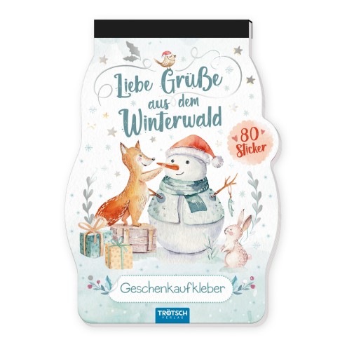 Stickerblock Winterwald