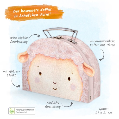 Koffer "Schäfchen" formgestanzt