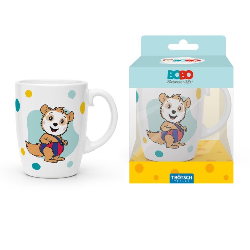 BOBO SIEBENSCHLÄFER Kindertasse "BOBO Punkte blau"