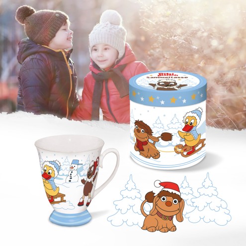 Sammeltasse Pittiplatsch Winter