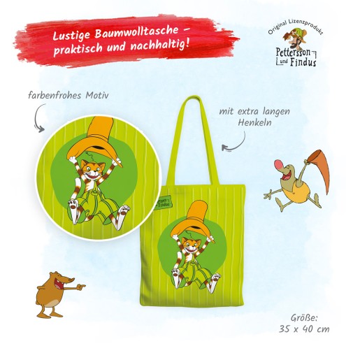 Pettersson und Findus Stoffbeutel "Findus"
